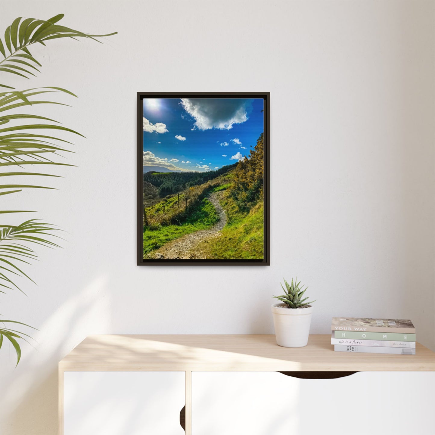 Glanageenty Forest Trail Matte Canvas, Framed (Multi-color)