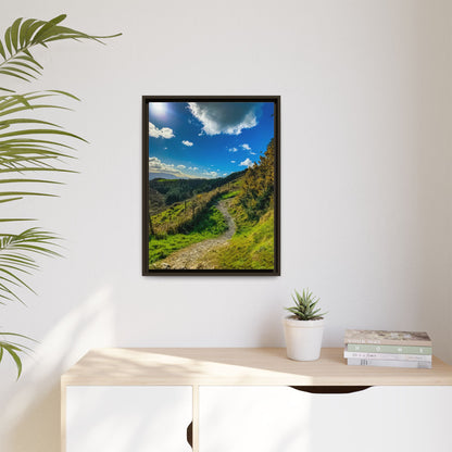 Glanageenty Forest Trail Matte Canvas, Framed (Multi-color)