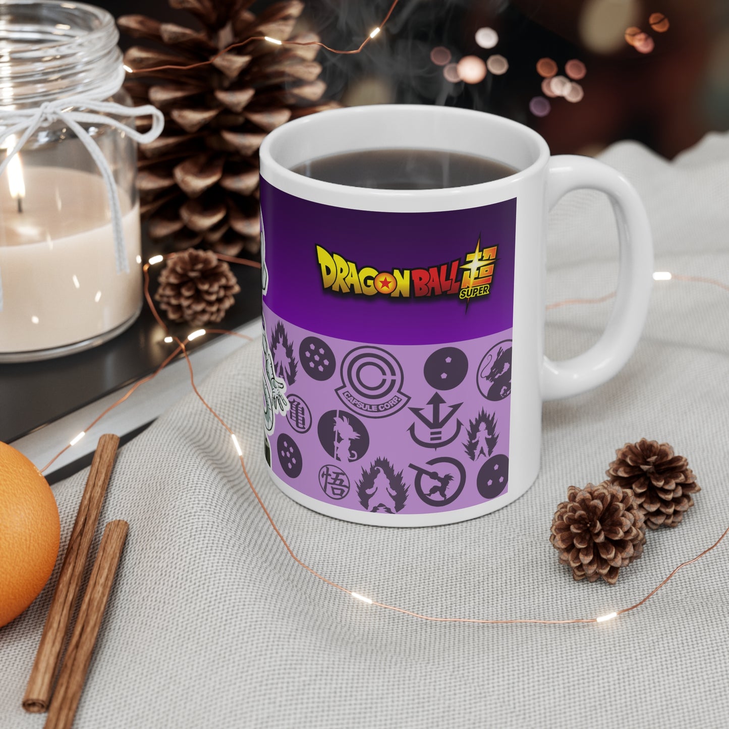 Dragon Ball Super Ceramic Coffee Cups - Anime Character Design, 11oz & 15oz