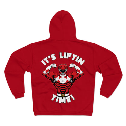 It's Liftin' Time Unisex Hooded Zip Sweatshirt - Fitness & Workout