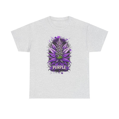 Purple Cannabis Bud T-Shirt — Bold Psychedelic Marijuana Graphic Tee