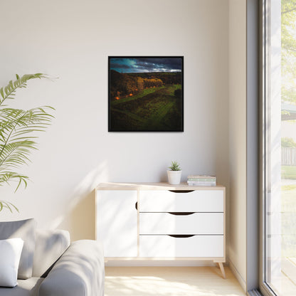 Listowel Town Park Matte Canvas, Framed (Multi-color)