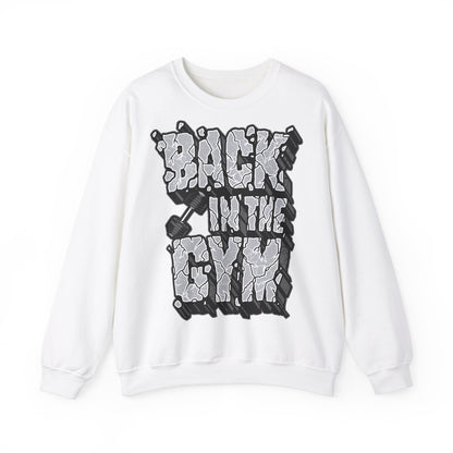 Back in the Gym Unisex Heavy Blend™ Crewneck Sweatshirt - Casual Fitness Wear for Workout Enthusiasts