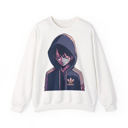 Cool Anime-Inspired Unisex Crewneck Sweatshirt - Casual Streetwear for Fans