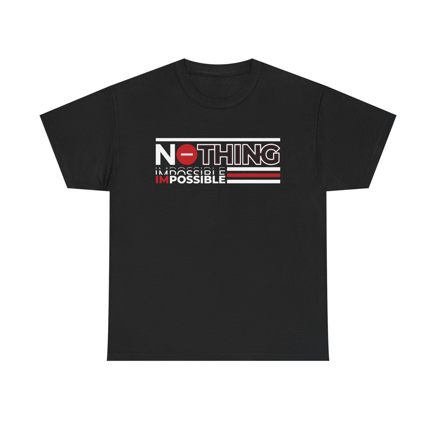 Motivational Graphic Tee - 'Nothing is Impossible' for Daily Inspiration