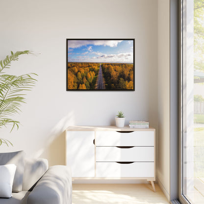 Somewhere In Lithuania Matte Canvas, Framed (Multi-color)