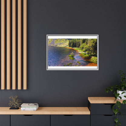 Gleanteenassig Forest Matte Canvas, Framed (Multi-color)