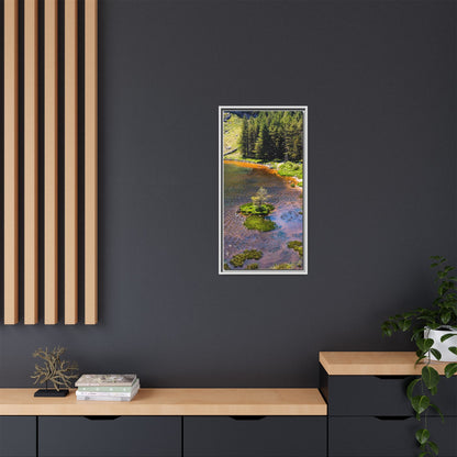 Gleanteenassig Forest Matte Canvas, Framed (Multi-color)