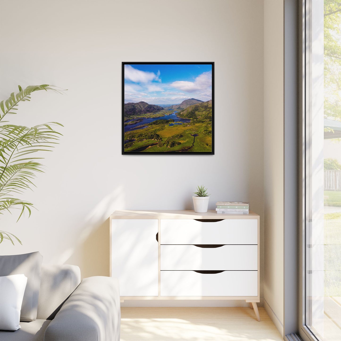Ladies View Killarney Matte Canvas, Framed (Multi-color)
