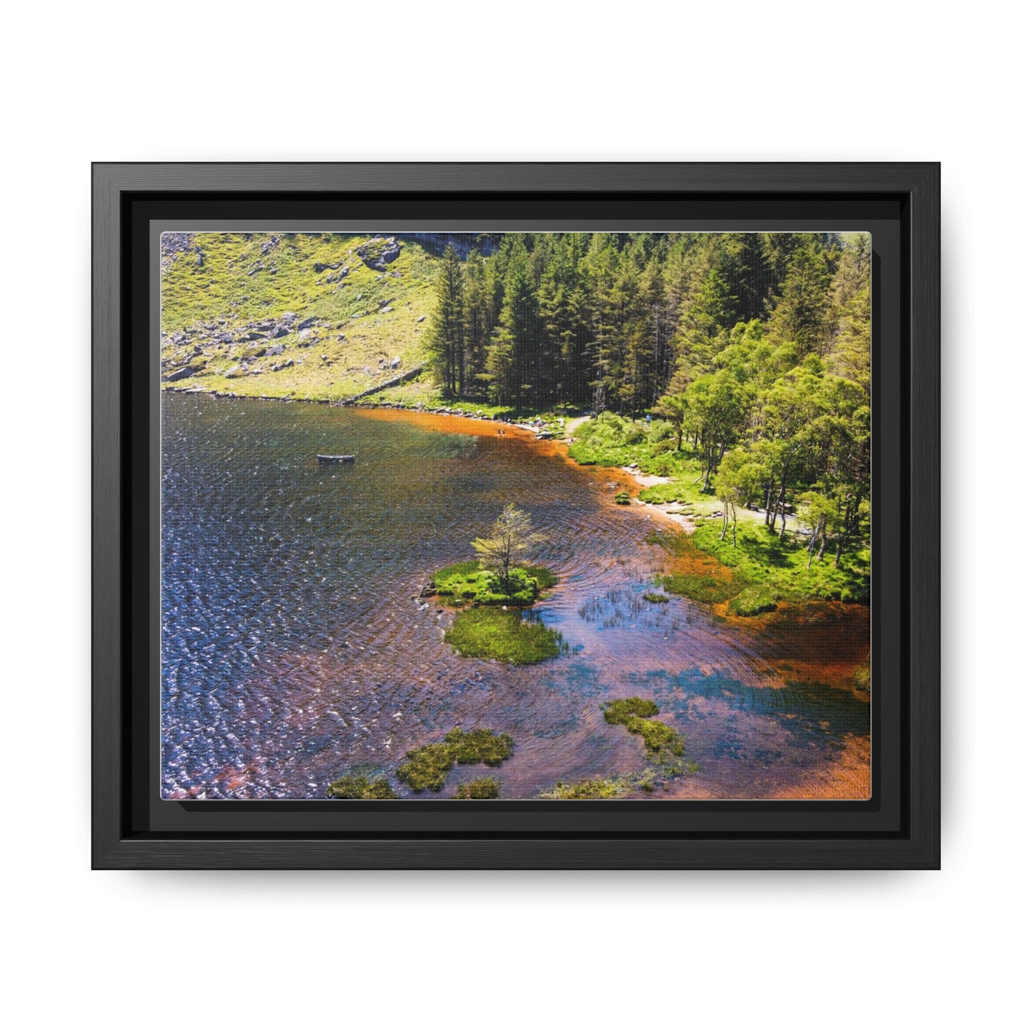 Gleanteenassig Forest Matte Canvas, Framed (Multi-color)