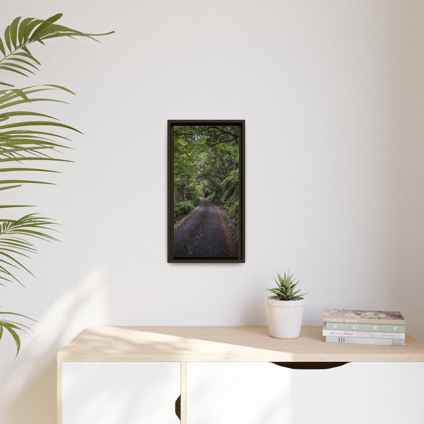 Glanageenty Forest Trail Matte Canvas, Framed (Multi-color)