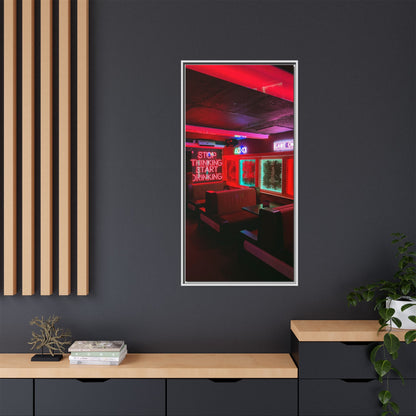 The Mermaids Night Club Matte Canvas, Framed (Multi-color)