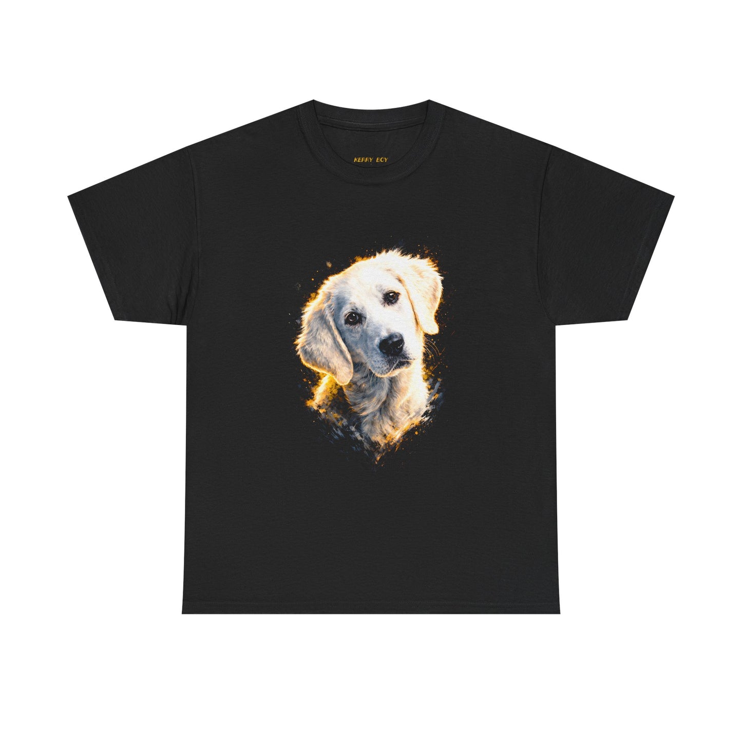 Golden Retriever Portrait Tee — Warm Photoreal Dog Shirt for Pet Lovers