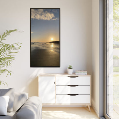 Sunset Matte Canvas, Framed (Multi-color)