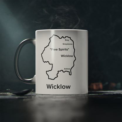 Wicklow Magic Mug: Color - Changing Coffee Cup with Artistic Map Design