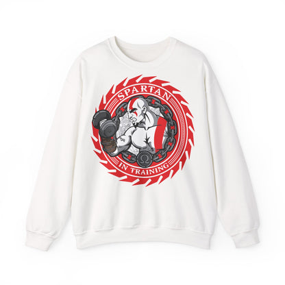 Unisex Heavy Blend™ Crewneck Sweatshirt - Spartan in Training White