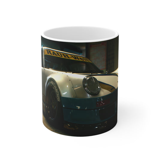 Racing-Themed Ceramic Coffee Cups – 11oz & 15oz – Perfect for Car Enthusiasts, Gamers, and Gift Giving