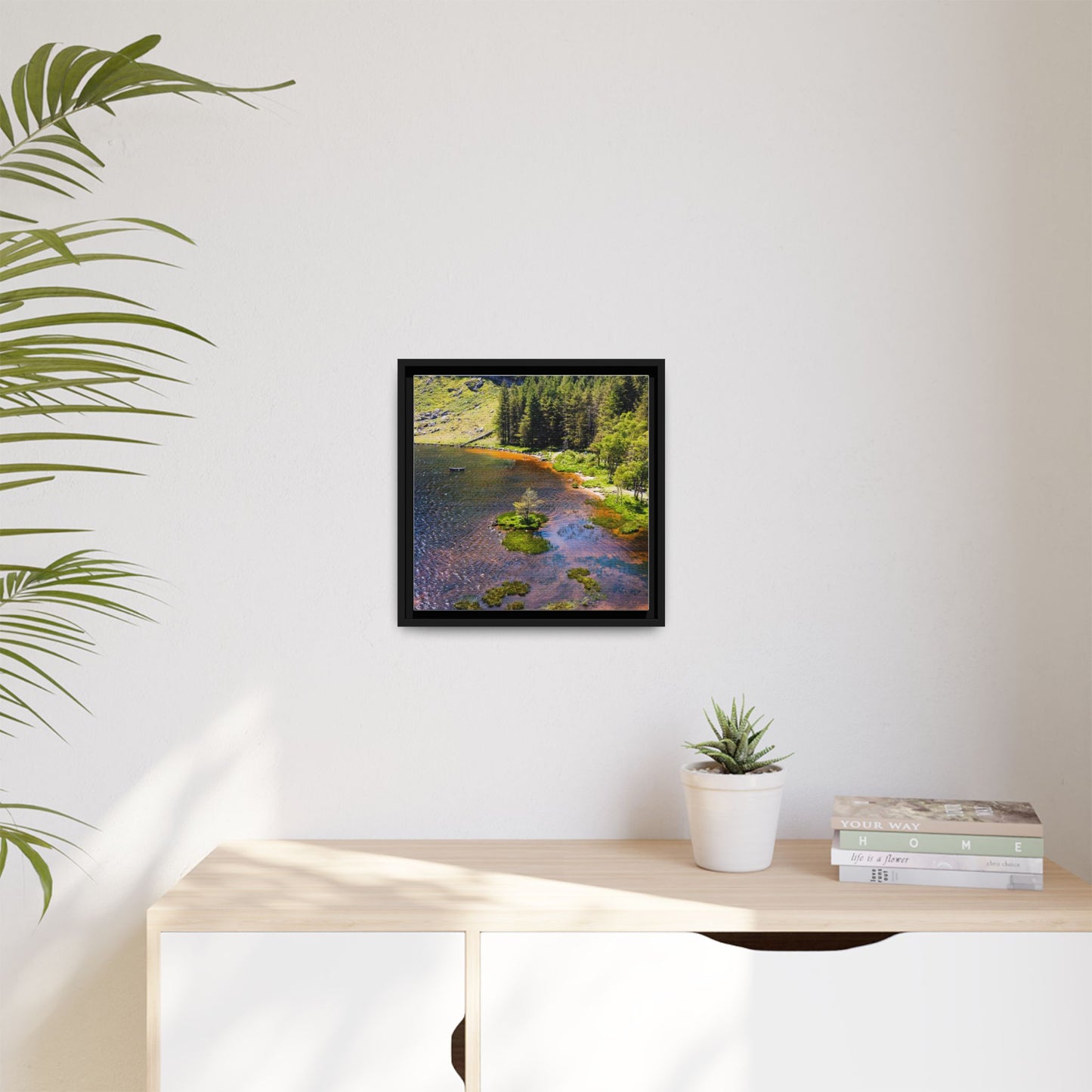 Gleanteenassig Forest Matte Canvas, Framed (Multi-color)