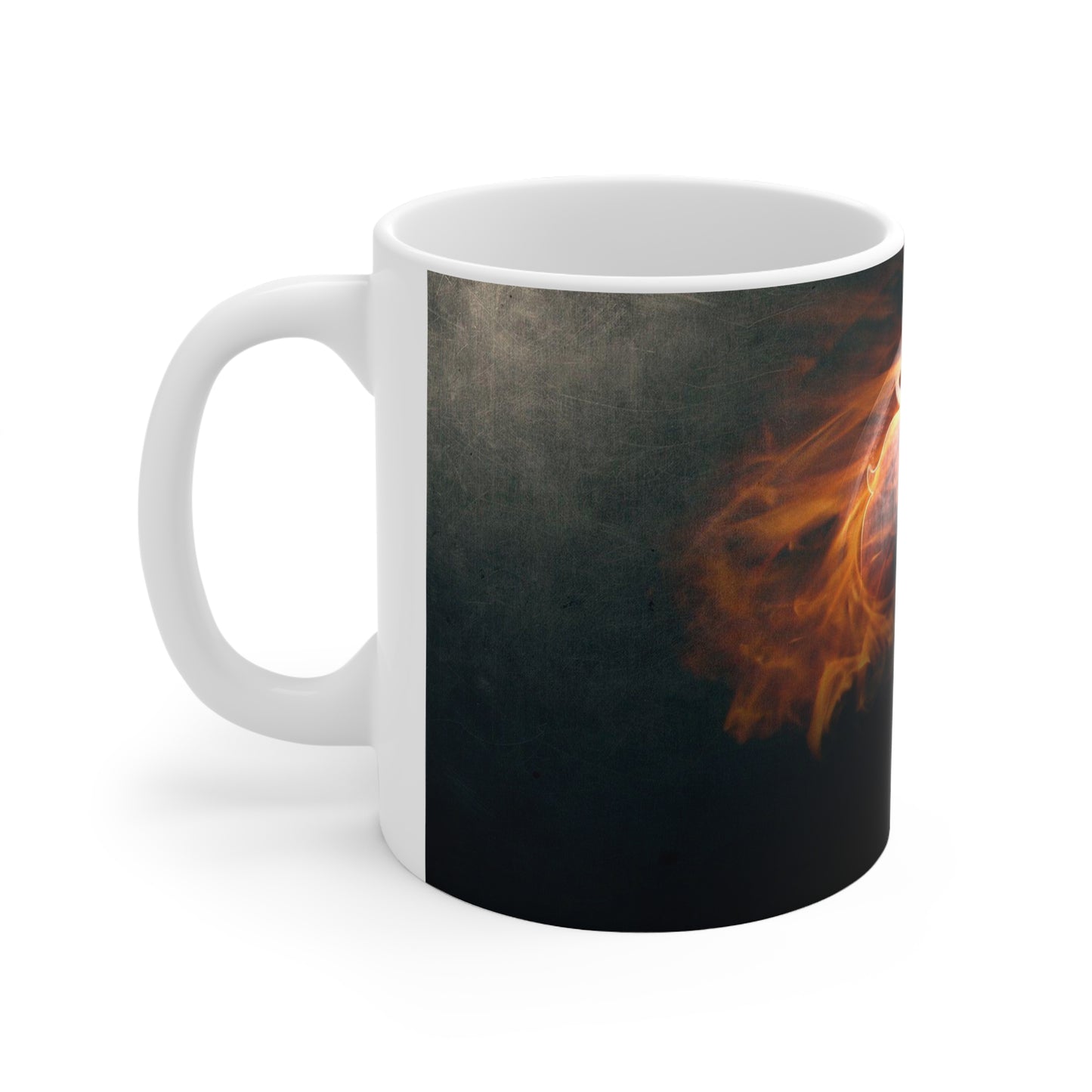 Mystical Fire Lion Ceramic Coffee Cup - 11oz & 15oz
