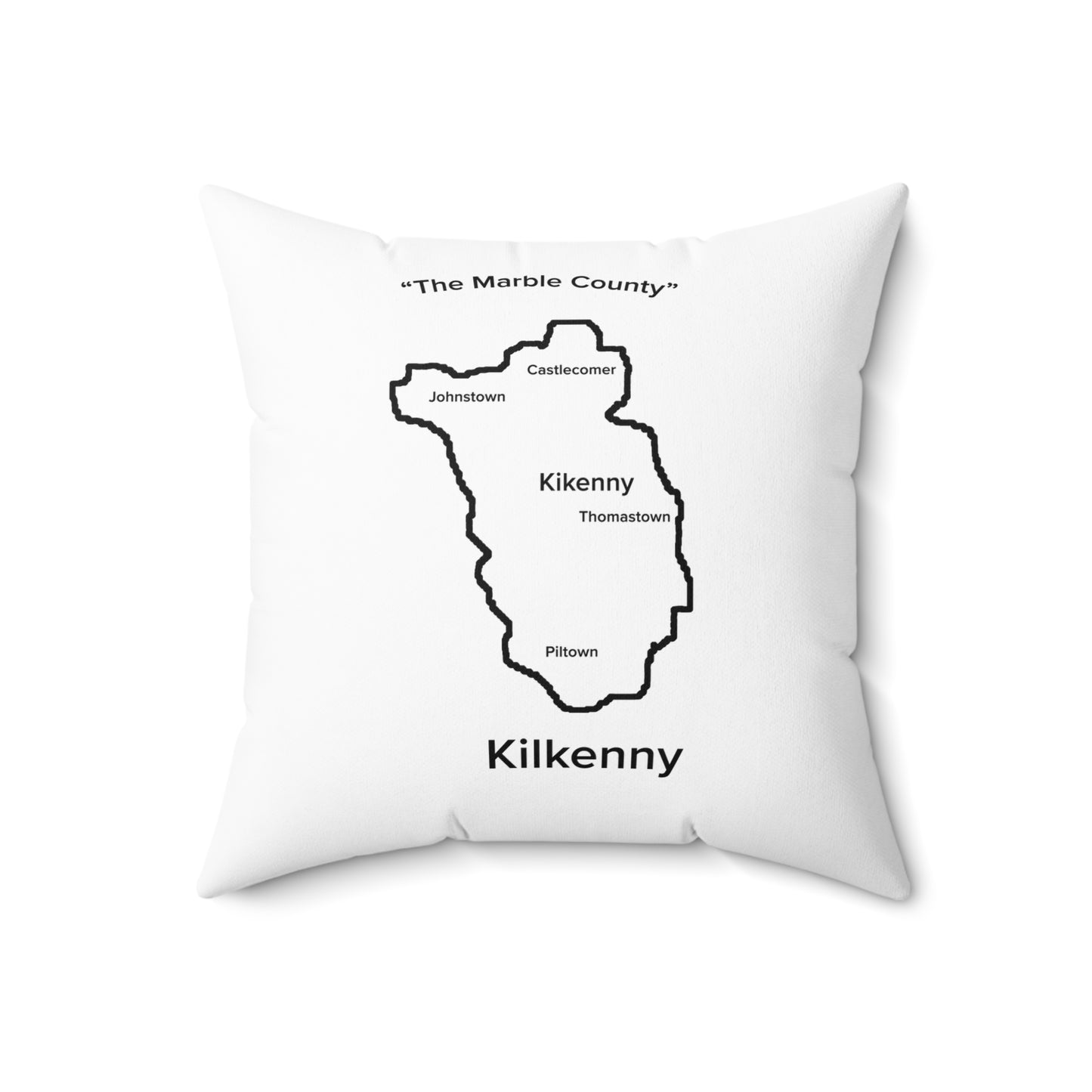Kilkenny Spun Polyester Square Pillow White Edition 4 Sizes