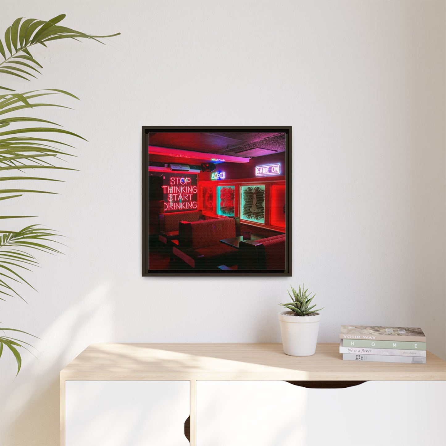 The Mermaids Night Club Matte Canvas, Framed (Multi-color)