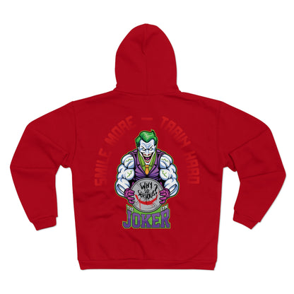 Joker Workout - Smile More, Train Unisex Hooded Zip Sweatshirt