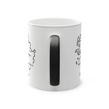 Mayo Magic Mug: Color - Changing Coffee Cup with Artistic Map Design