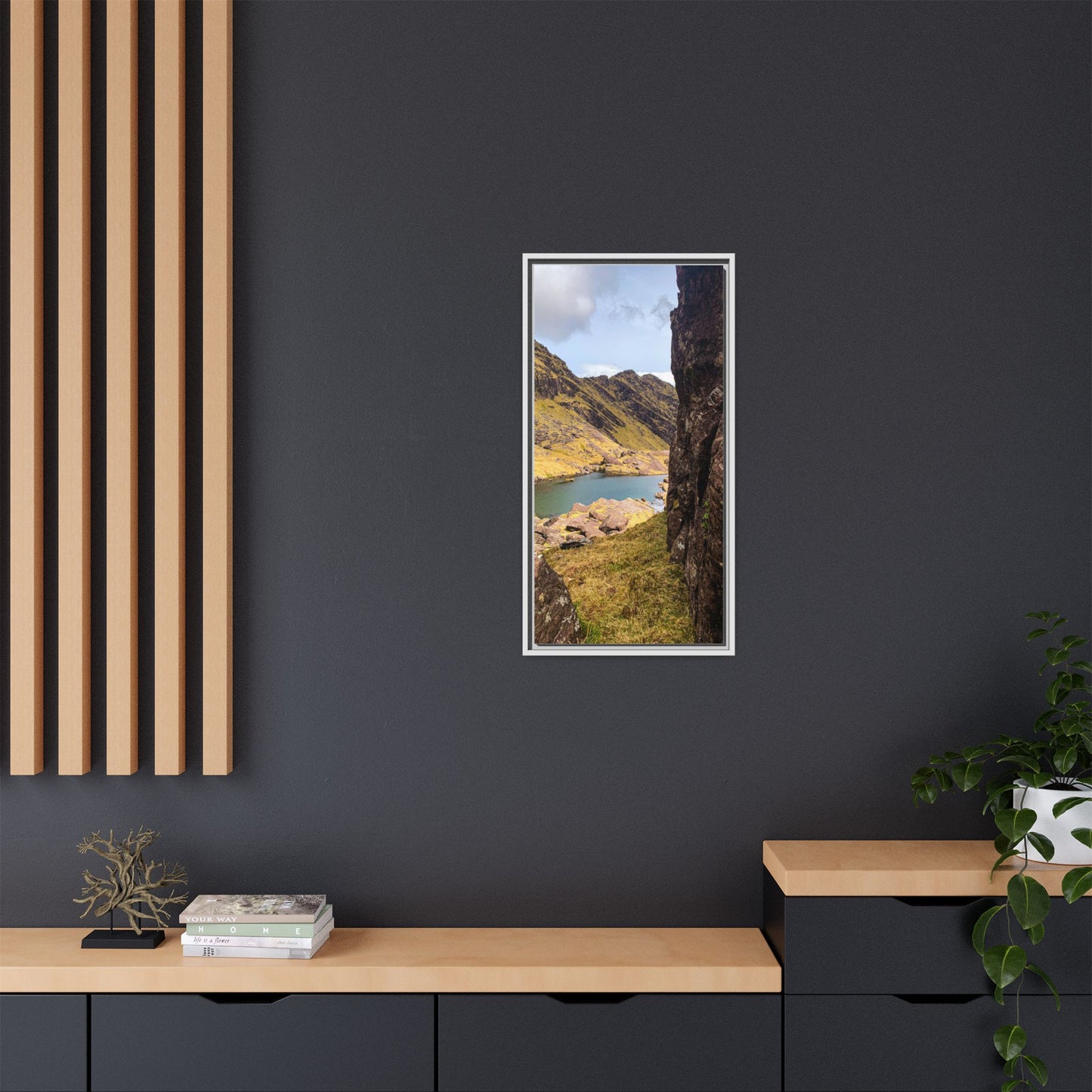 Mount Brandon Valley Matte Canvas, Framed (Multi-color)