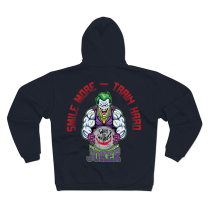 Joker Workout - Smile More, Train Unisex Hooded Zip Sweatshirt