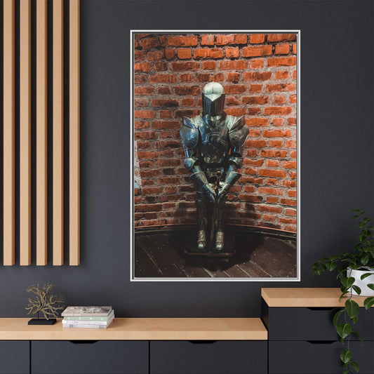 Steel Armour Medieval Age Lithuania Matte Canvas, Framed (Multi-color)