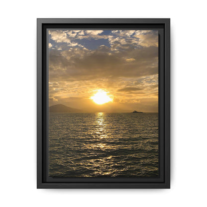 Sunset in Fenit Matte Canvas, Framed (Multi-color)