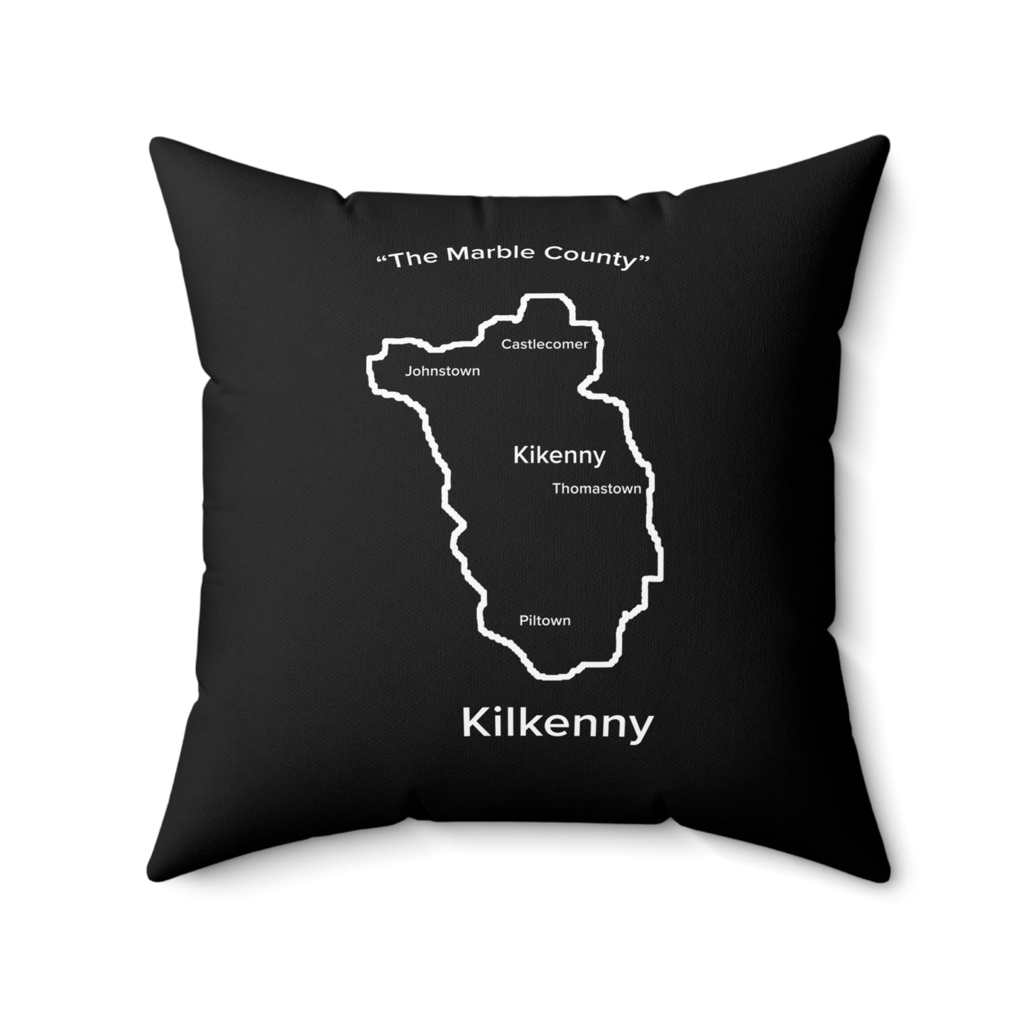 Kilkenny Spun Polyester Square Pillow Black Edition 4 Sizes