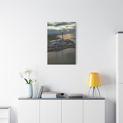 Tarbert Power Station Matte Canvas, Stretched, 1.25"