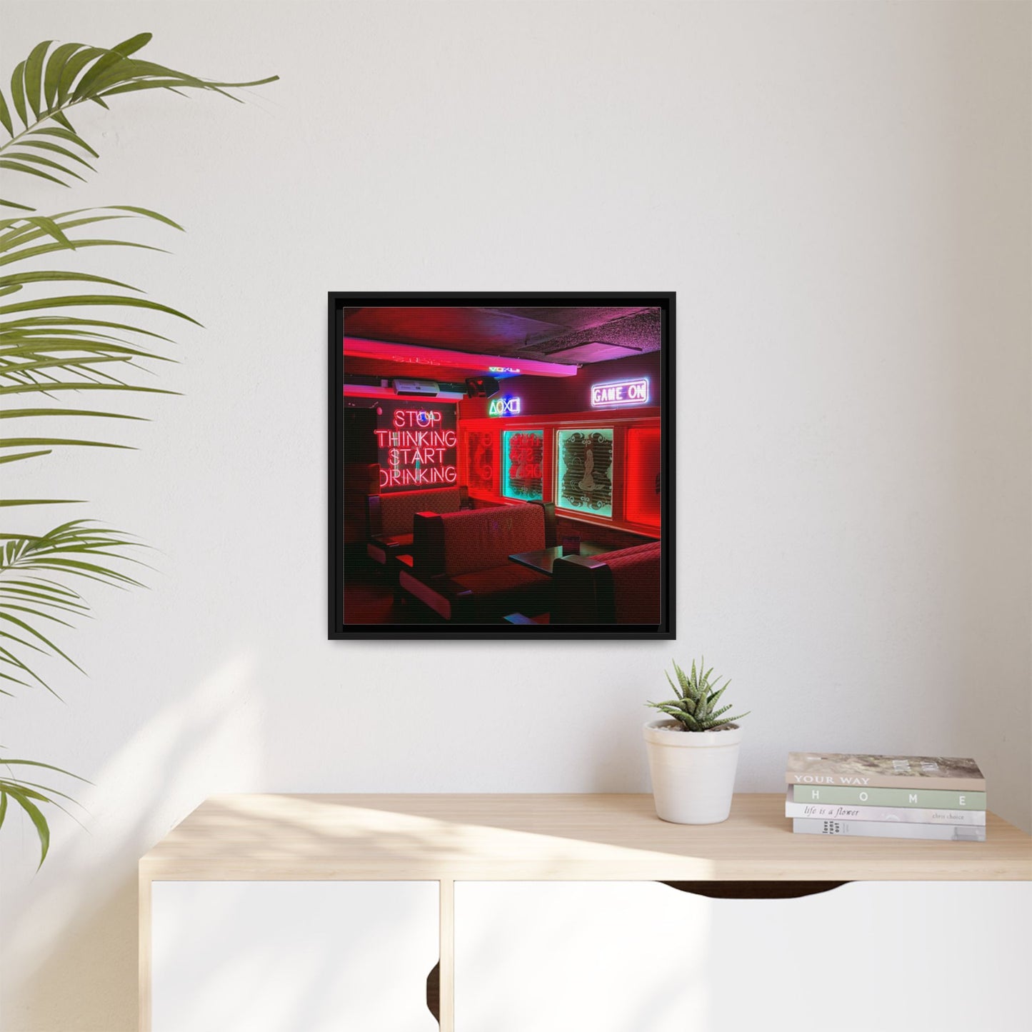 The Mermaids Night Club Matte Canvas, Framed (Multi-color)