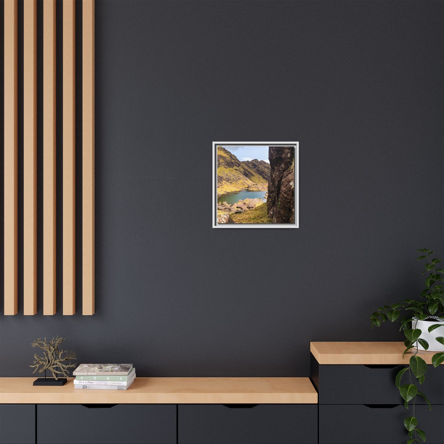 Mount Brandon Valley Matte Canvas, Framed (Multi-color)