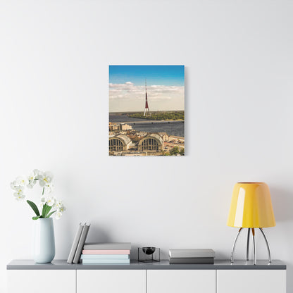 Riga TV Tower Matte Canvas, Stretched, 1.25"