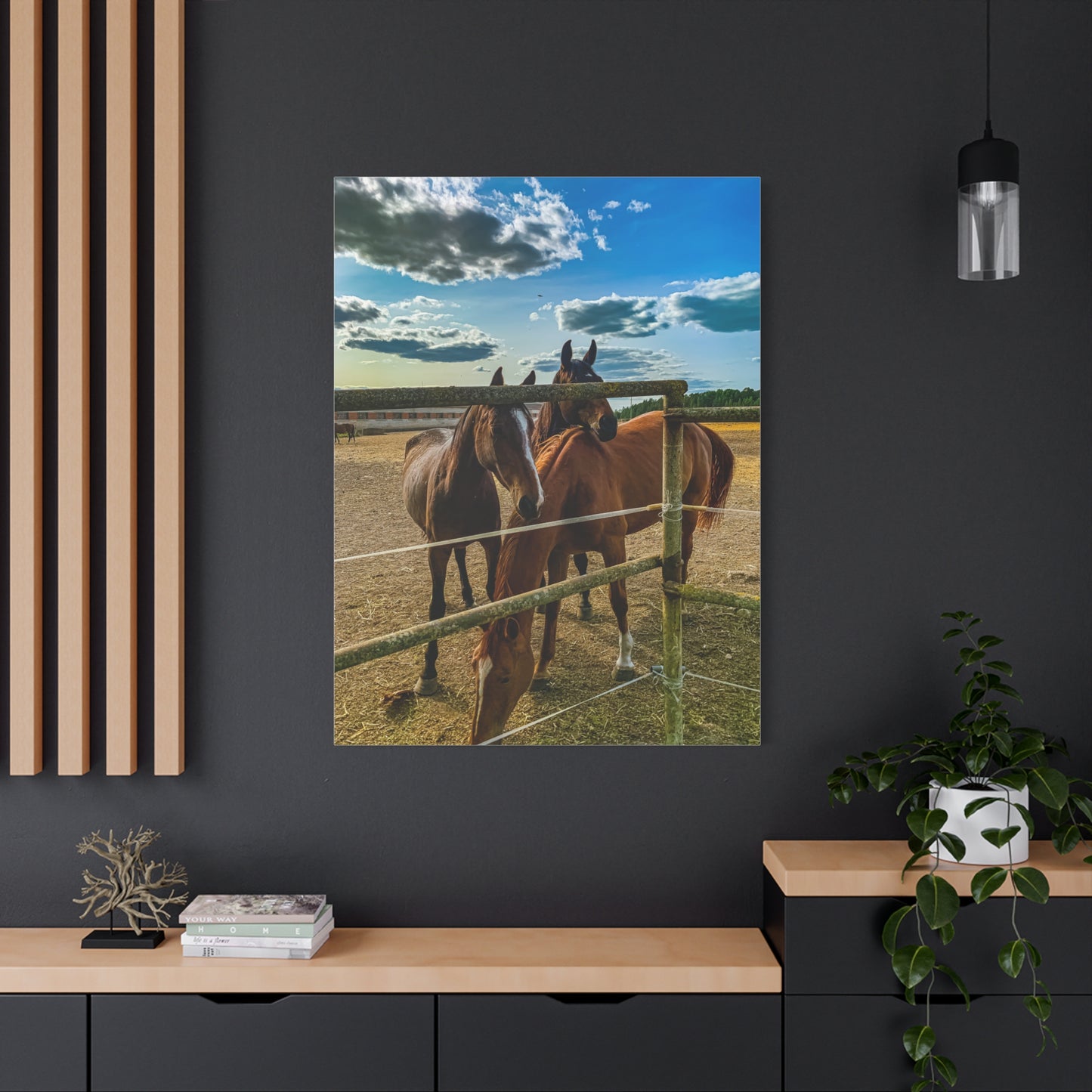 Horses Matte Canvas, Stretched, 1.25"