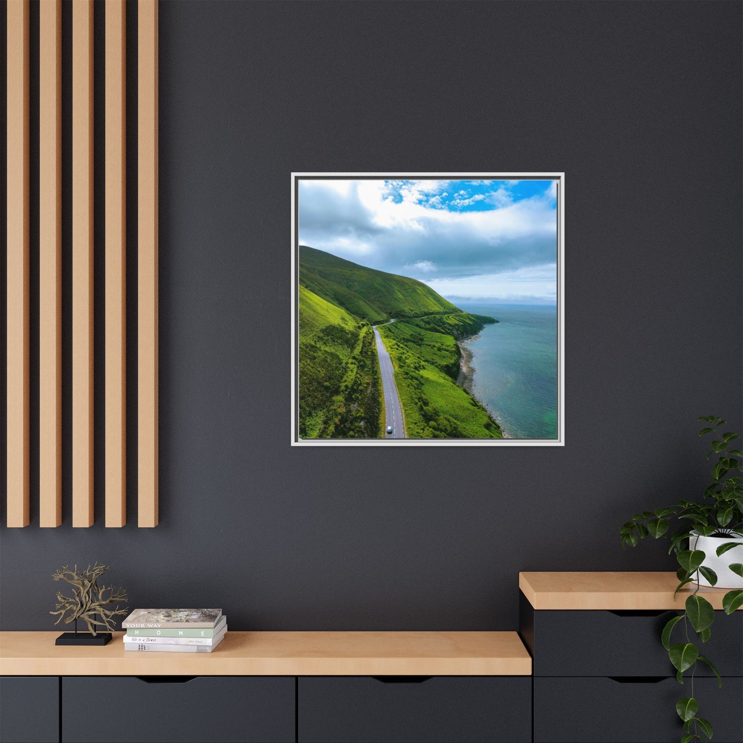 Ring of Kerry Drive Matte Canvas, Framed (Multi-color)
