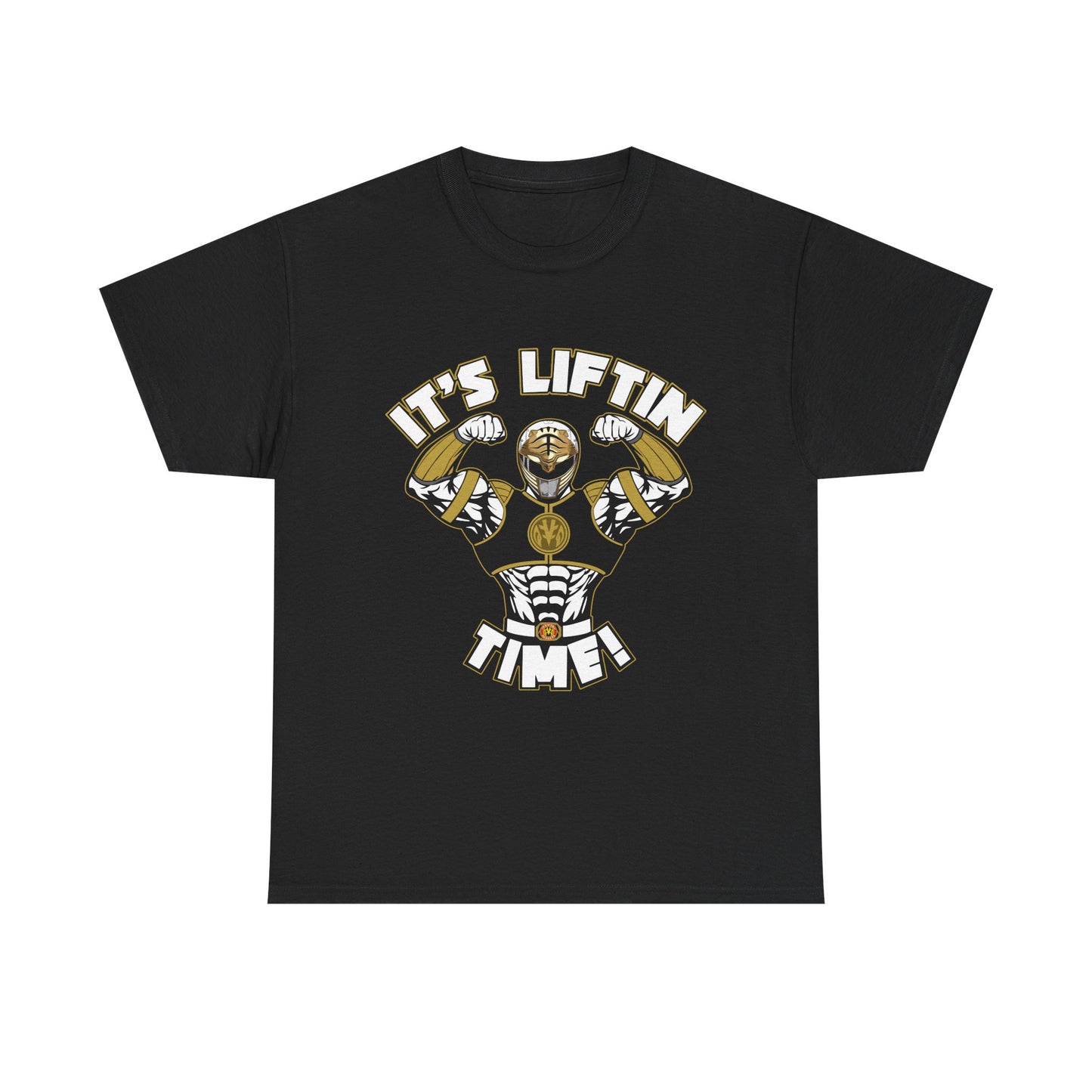 Unisex Heavy Cotton Tee - "It's Liftin' Time!" Gym Motivation Shirt Black