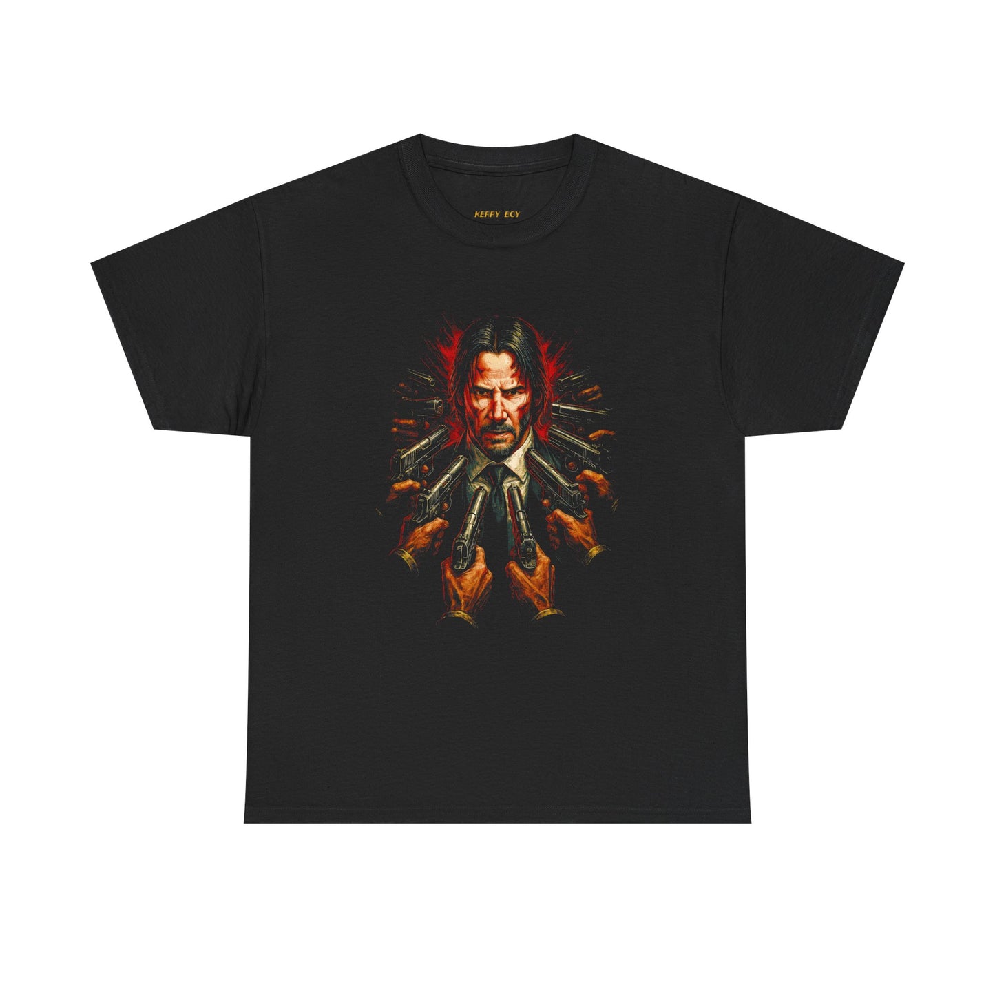 John Wick Graphic Tee — Action Movie Gunslinger Portrait T-Shirt