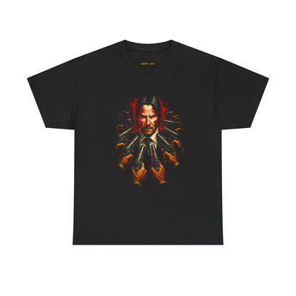 John Wick Graphic Tee — Action Movie Gunslinger Portrait T-Shirt