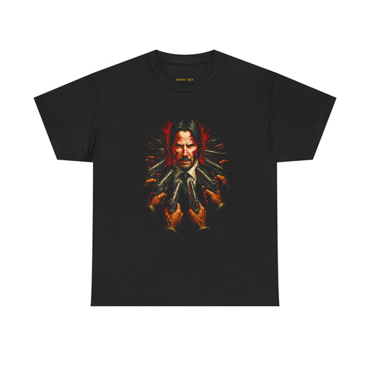 John Wick Graphic Tee — Action Movie Gunslinger Portrait T-Shirt