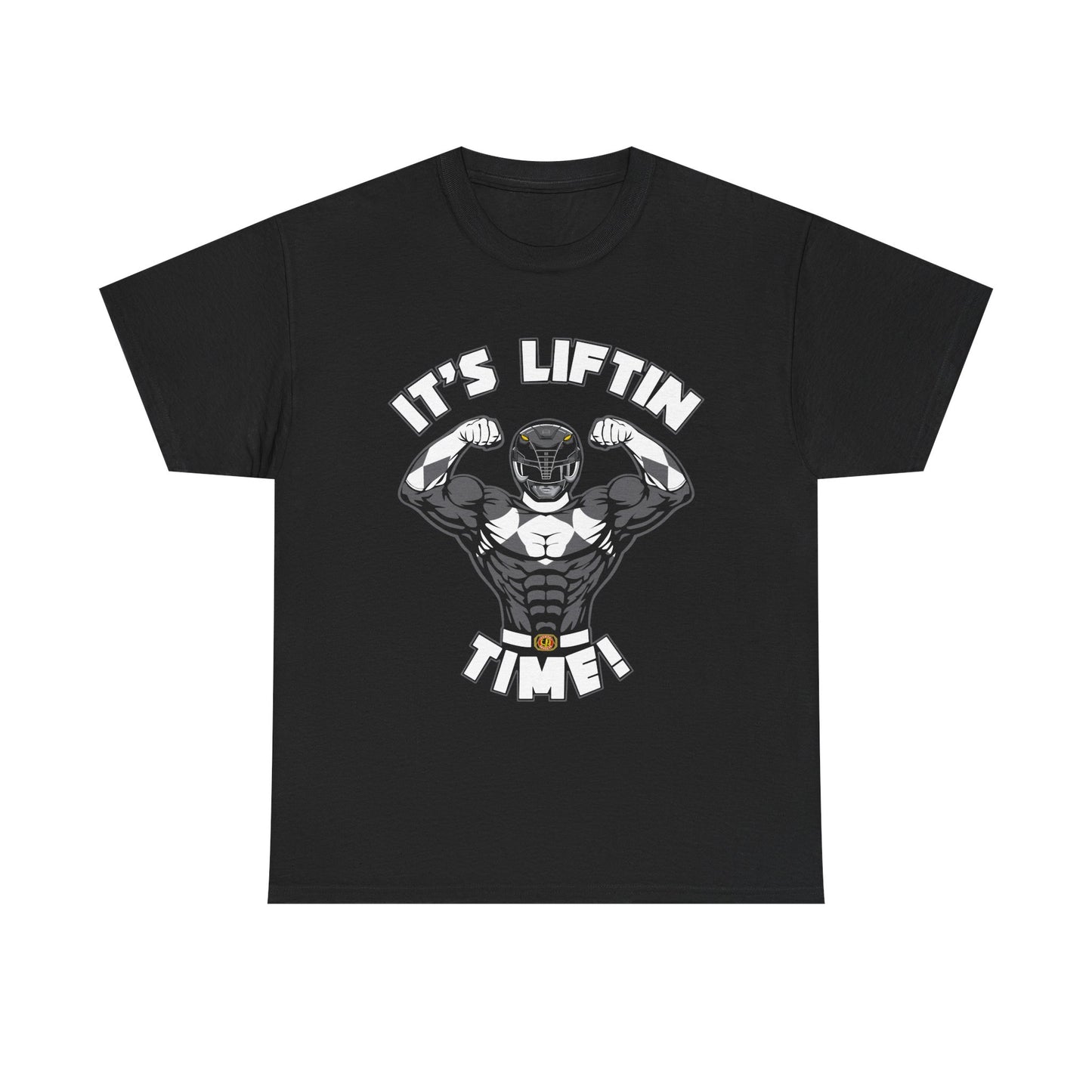 It's Liftin' Time Unisex Heavy Cotton Tee - Motivational Gym Shirt for Fitness Enthusiasts Black