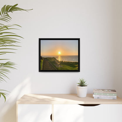 Sunset in Ballybunion 2 Matte Canvas, Framed (Multi-color)