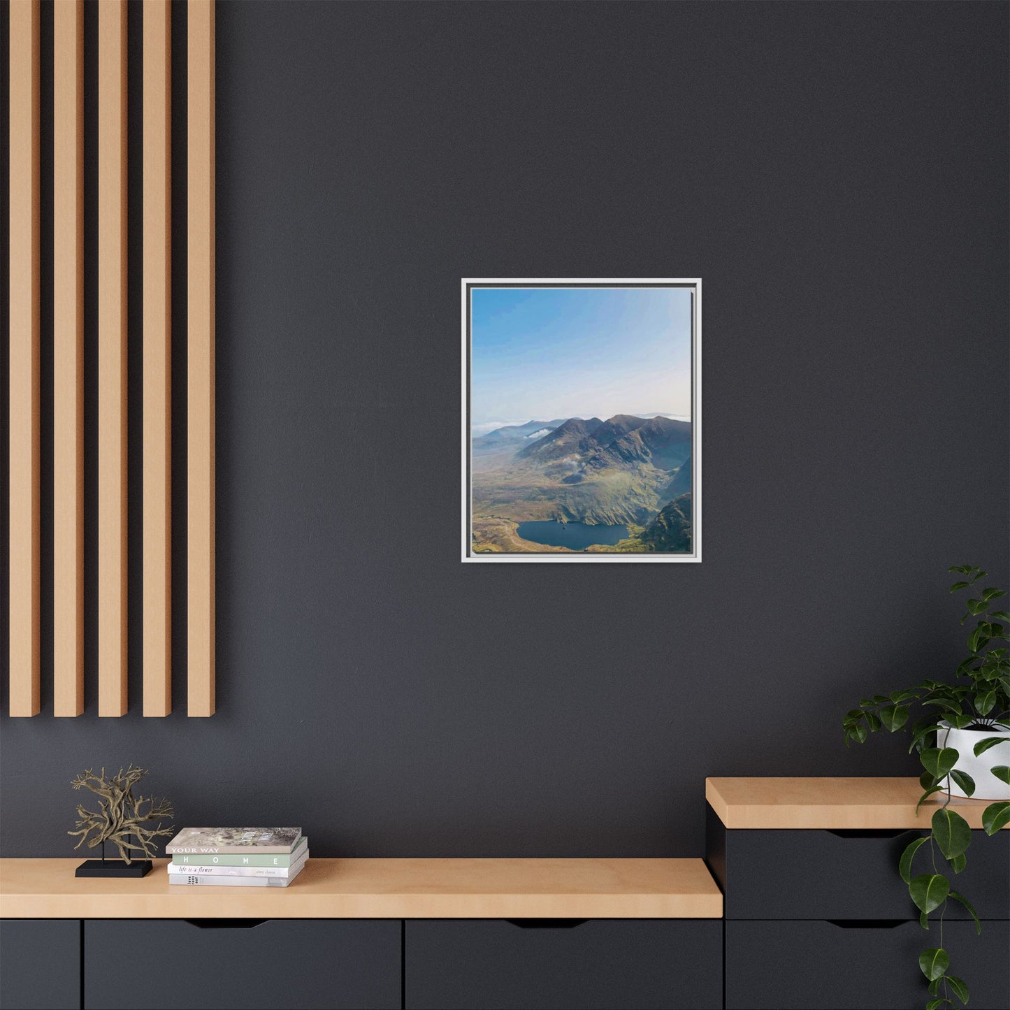 MacGillycuddy's Reeks Matte Canvas, Framed (Multi-color)