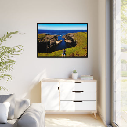 Cliffs Matte Canvas, Framed (Multi-color)