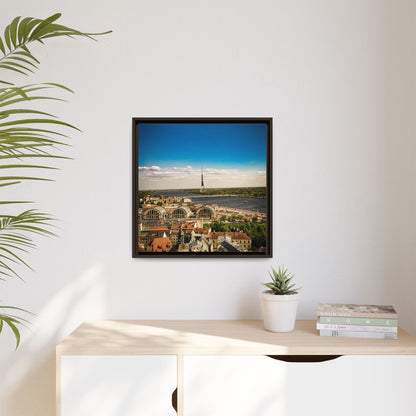 Riga TV Tower Matte Canvas, Framed (Multi-color)