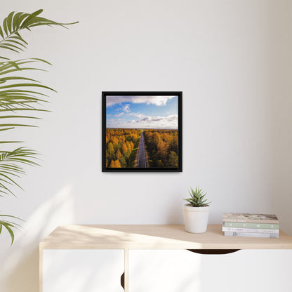 Somewhere In Lithuania Matte Canvas, Framed (Multi-color)