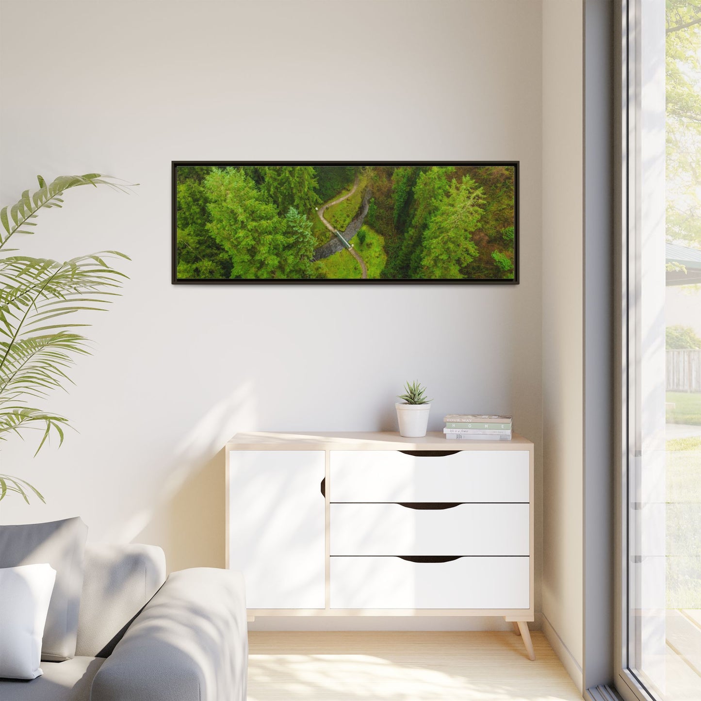 Glanageenty Forest Matte Canvas, Framed (Multi-color)