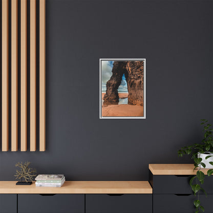 Ballybunion Cliff Matte Canvas, Framed (Multi-color)